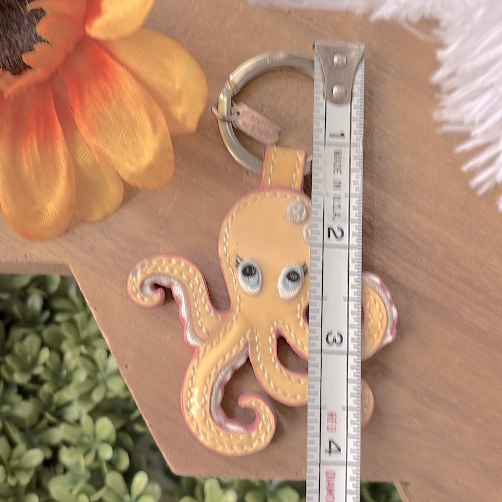 Coach Octopus Patten Leather Keychain - Picture 6 of 8